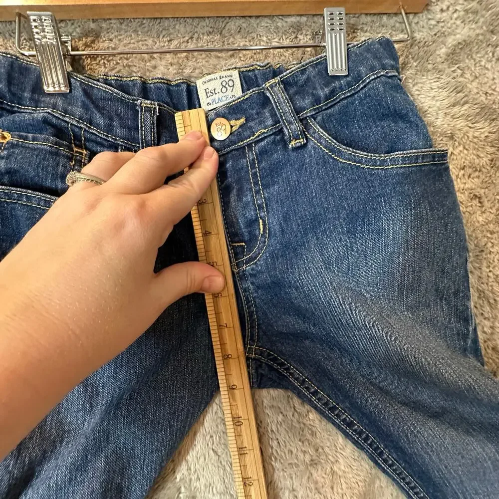 Children's Place Girls Jeans Skinny Stretch 12 Adjustable Waistband
